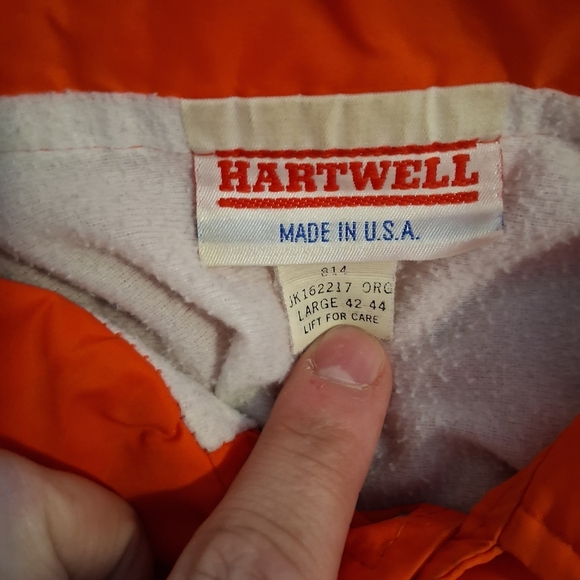 VINTAGE Hartwell Clemson Tigers Jacket Adult Large Snap Button Coaches USA 80s - Picture 4 of 5